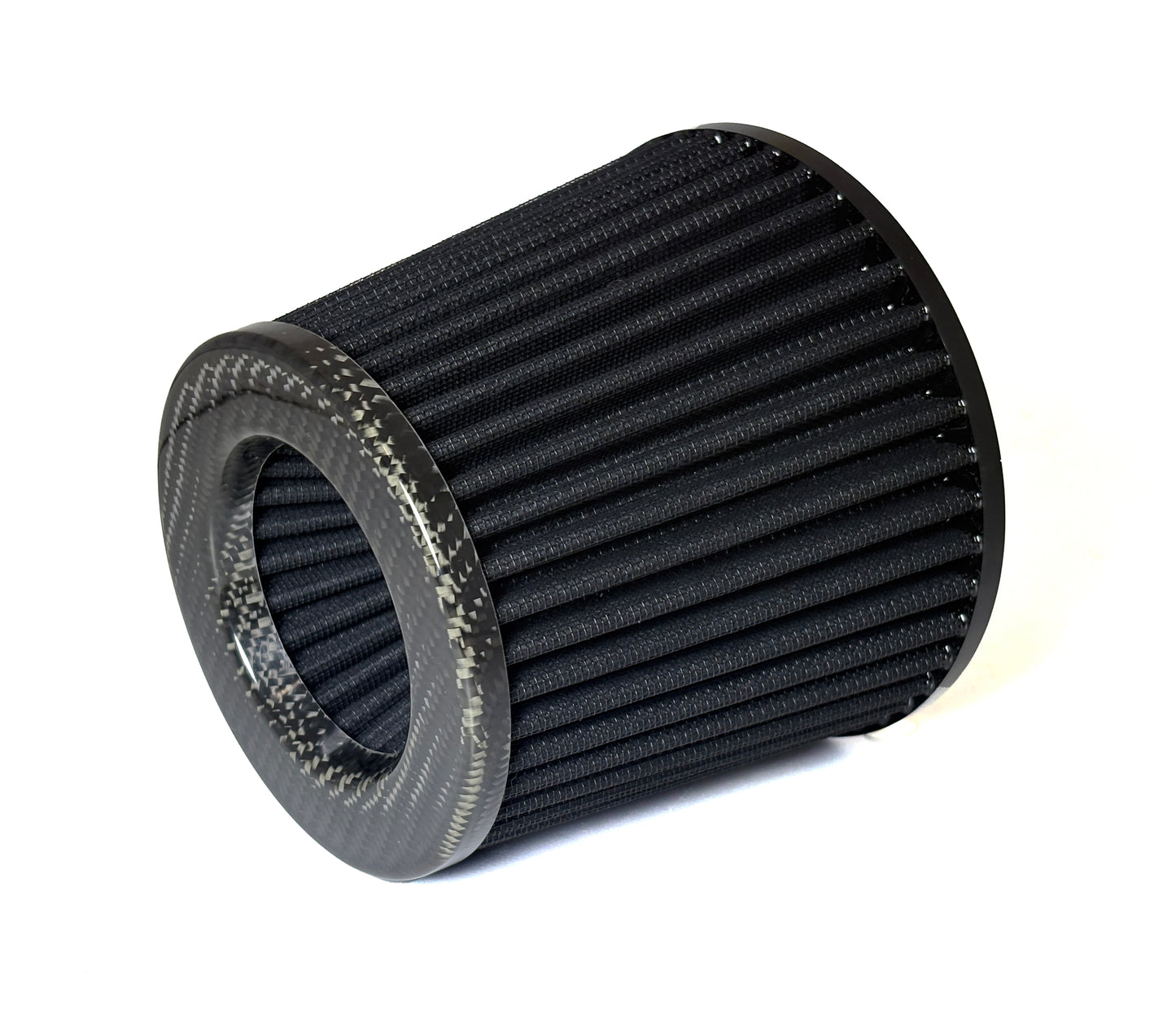 Raemco Universal Tapered Air Filter 3" - Black With Real Carbon Fiber Cap