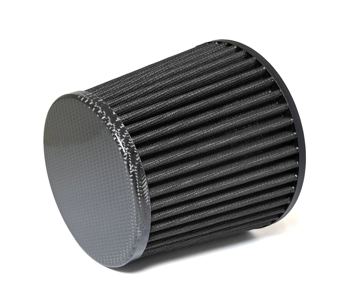 Raemco Universal Tapered Air Filter - Black With Real Carbon Fiber Cap