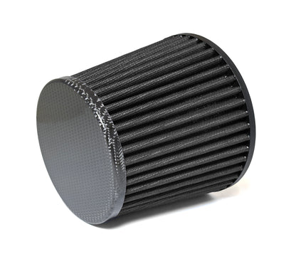 Raemco Universal Tapered Air Filter - Black With Real Carbon Fiber Cap